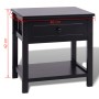 Black wooden nightstands 2 units by vidaXL, Nightstands - Ref: Foro24-242873, Price: 79,45 €, Discount: %