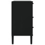 Cómoda SENJA aspecto ratán madera maciza pino negro 80x40x80cm de , Cajoneras - Ref: Foro24-358024, Precio: 130,96 €, Descuen...