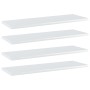 Shelf shelf 4 units glossy white plywood 60x20x1.5cm by , Shelves - Ref: Foro24-805228, Price: 25,57 €, Discount: %