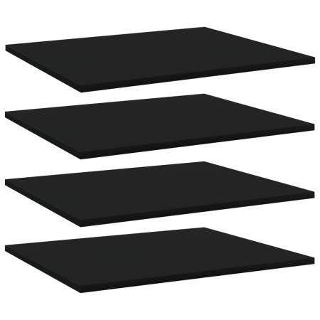 Estantes para estantería 4 uds contrachapada negro 60x50x1,5 cm de , Estanterías - Ref: Foro24-805268, Precio: 38,04 €, Descu...