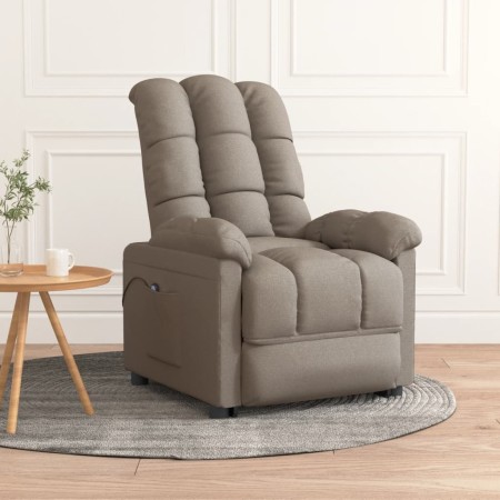 Taupe gray fabric electric recliner by , Armchairs - Ref: Foro24-3073756, Price: 213,99 €, Discount: %