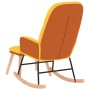 Silla mecedora con reposapiés tela amarillo mostaza de , Mecedoras - Ref: Foro24-3097407, Precio: 170,77 €, Descuento: %