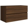 Oak brown plywood bathroom cabinet with sink by , bathroom vanities - Ref: Foro24-3120347, Price: 259,30 €, Discount: %