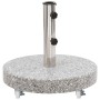 Round gray granite parasol base 30 kg by , Umbrella bases - Ref: Foro24-48562, Price: 99,15 €, Discount: %