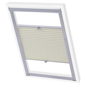 Cream pleated blind FK06 by , Blinds and blinds - Ref: Foro24-133538, Price: 38,67 €, Discount: %