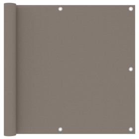 Toldo para balcón de tela oxford gris taupe 90x400 cm de , Sombrillas - Ref: Foro24-134989, Precio: 21,48 €, Descuento: %