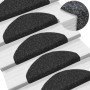 Stair tread mat 15 units punched fabric 65x21x4cm black by vidaXL, Stair mats - Ref: Foro24-132698, Price: 37,22 €, Discount: %