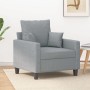 Light gray fabric armchair 60 cm by , Sofas - Ref: Foro24-359251, Price: 171,26 €, Discount: %