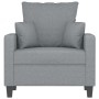 Light gray fabric armchair 60 cm by , Sofas - Ref: Foro24-359251, Price: 171,26 €, Discount: %