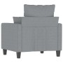 Sillón de tela gris claro 60 cm de , Sofás - Ref: Foro24-359251, Precio: 173,16 €, Descuento: %