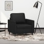 Sillón cuero sintético negro 60 cm de , Sofás - Ref: Foro24-359323, Precio: 170,15 €, Descuento: %