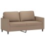 2-seater sofa in cappuccino-colored synthetic leather 140 cm by , Sofas - Ref: Foro24-359337, Price: 202,49 €, Discount: %