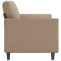 2-seater sofa in cappuccino-colored synthetic leather 140 cm by , Sofas - Ref: Foro24-359337, Price: 202,49 €, Discount: %