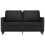 2-Sitzer-Sofa aus schwarzem Kunstleder, 120 cm von , Sofas - Ref: Foro24-359328, Preis: 246,04 €, Rabatt: %