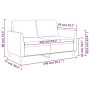 2-Sitzer-Sofa aus schwarzem Kunstleder, 120 cm von , Sofas - Ref: Foro24-359328, Preis: 246,04 €, Rabatt: %