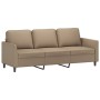 3-seater sofa in cappuccino-colored synthetic leather 180 cm by , Sofas - Ref: Foro24-359342, Price: 292,90 €, Discount: %