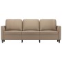 3-seater sofa in cappuccino-colored synthetic leather 180 cm by , Sofas - Ref: Foro24-359342, Price: 292,90 €, Discount: %