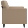 3-seater sofa in cappuccino-colored synthetic leather 180 cm by , Sofas - Ref: Foro24-359342, Price: 292,90 €, Discount: %