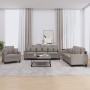 Sofa set with cushions 3 pieces taupe gray fabric by , Sofas - Ref: Foro24-3201639, Price: 675,89 €, Discount: %