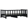 Sofá cama nido madera maciza de pino negro 90x200 cm de , Camas y somieres - Ref: Foro24-836158, Precio: 187,63 €, Descuento: %