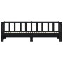 Trundle sofa bed solid black pine wood 90x190 cm by , Beds and slatted bases - Ref: Foro24-836164, Price: 178,20 €, Discount: %