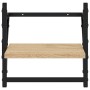 Wall shelves with bars 2 pcs Sonoma oak 30x25x30 cm by , Shelves and shelves - Ref: Foro24-836234, Price: 18,73 €, Discount: %