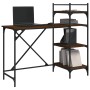 Computer desk with shelves brown oak 120x47x109 cm by , Desks - Ref: Foro24-836217, Price: 70,80 €, Discount: %