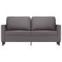 Gray synthetic leather 2-seater sofa 140 cm by , Sofas - Ref: Foro24-359335, Price: 260,11 €, Discount: %