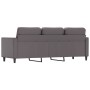 Sofá de 3 plazas de cuero sintético gris 180 cm de , Sofás - Ref: Foro24-359340, Precio: 307,99 €, Descuento: %