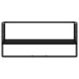 Wall shelf with black bar 65x25x30 cm by , Shelves and shelves - Ref: Foro24-836288, Price: 20,92 €, Discount: %