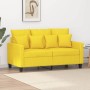 Sofá de 2 plazas de tela amarillo claro 120 cm de , Sofás - Ref: Foro24-359264, Precio: 228,85 €, Descuento: %