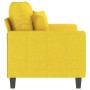 Sofá de 2 plazas de tela amarillo claro 120 cm de , Sofás - Ref: Foro24-359264, Precio: 228,85 €, Descuento: %