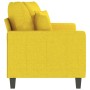 Sofá de 2 plazas de tela amarillo claro 140 cm de , Sofás - Ref: Foro24-359272, Precio: 242,34 €, Descuento: %