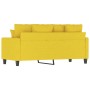 Sofá de 2 plazas de tela amarillo claro 140 cm de , Sofás - Ref: Foro24-359272, Precio: 242,34 €, Descuento: %