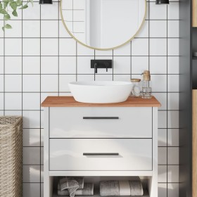 Solid beech wood bathroom countertop 80x40x1.5 cm by , Countertops - Ref: Foro24-355997, Price: 34,99 €, Discount: %