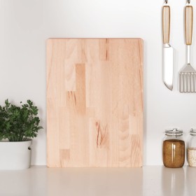 Solid beech wood cutting board 40x30x4 cm by , Chopping boards - Ref: Foro24-355995, Price: 34,99 €, Discount: %