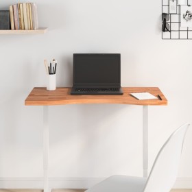 Solid beech wood desk board 80x(36-40)x2.5 cm by , Desk accessories and products - Ref: Foro24-356053, Price: 31,12 €, Discou...