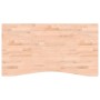 Schreibtischplatte aus massivem Buchenholz, 110 x (55–60) x 4 cm von , Schreibtischzubehör und Produkte - Ref: Foro24-356047,...