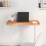 Solid beech wood desk board 80x(36-40)x4 cm by , Desk accessories and products - Ref: Foro24-356058, Price: 44,44 €, Discount: %