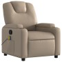 Sillón de masaje reclinable cuero sintético color capuchino de , Sillones - Ref: Foro24-372402, Precio: 242,93 €, Descuento: %