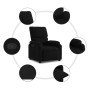 Sillón reclinable de tela negro de , Sillones - Ref: Foro24-373412, Precio: 220,66 €, Descuento: %