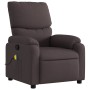 Sillón de masaje reclinable de tela marrón oscuro de , Sillones - Ref: Foro24-373427, Precio: 236,16 €, Descuento: %