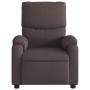 Sillón de masaje reclinable de tela marrón oscuro de , Sillones - Ref: Foro24-373427, Precio: 236,16 €, Descuento: %