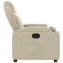 Sillón reclinable de cuero sintético crema de , Sillones - Ref: Foro24-372428, Precio: 236,54 €, Descuento: %