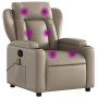 Cappuccino-colored synthetic leather reclining massage chair by , Armchairs - Ref: Foro24-372440, Price: 257,54 €, Discount: %