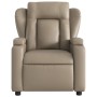 Cappuccino-colored synthetic leather reclining massage chair by , Armchairs - Ref: Foro24-372440, Price: 257,54 €, Discount: %