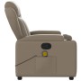 Cappuccino-colored synthetic leather reclining massage chair by , Armchairs - Ref: Foro24-372440, Price: 257,54 €, Discount: %