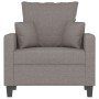 Sillón de tela gris taupé 60 cm de , Sofás - Ref: Foro24-359258, Precio: 161,93 €, Descuento: %