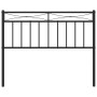 Cabecero de metal negro 107 cm de , Cabeceros y pies de cama - Ref: Foro24-373721, Precio: 27,59 €, Descuento: %