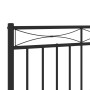 Cabecero de metal negro 107 cm de , Cabeceros y pies de cama - Ref: Foro24-373721, Precio: 27,59 €, Descuento: %